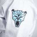 Kimono Jiu Jitsu Masculino Forgeshield Gi Branco e Azul bebê | Raik Fight Wear