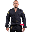 Kimono Jiu Jitsu Masculino Forgeshield Gi Preto e Dourado| Raik Fight Wear