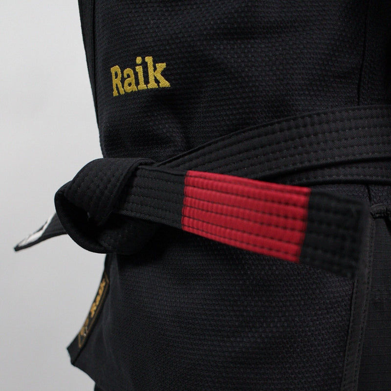 Kimono Jiu Jitsu Masculino Forgeshield Gi Preto e Dourado| Raik Fight Wear