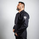 Kimono Jiu Jitsu Forgeshield Gi Preto e Branco| Raik Fight Wear