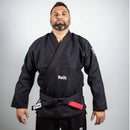Kimono Jiu Jitsu Forgeshield Gi Preto e Branco| Raik Fight Wear