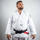 Kimono Jiu Jitsu Masculino Forgeshield Gi Branco e Preto | Raik Fight Wear