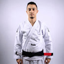 Kimono Jiu Jitsu Masculino Forgeshield Gi Branco e Preto | Raik Fight Wear
