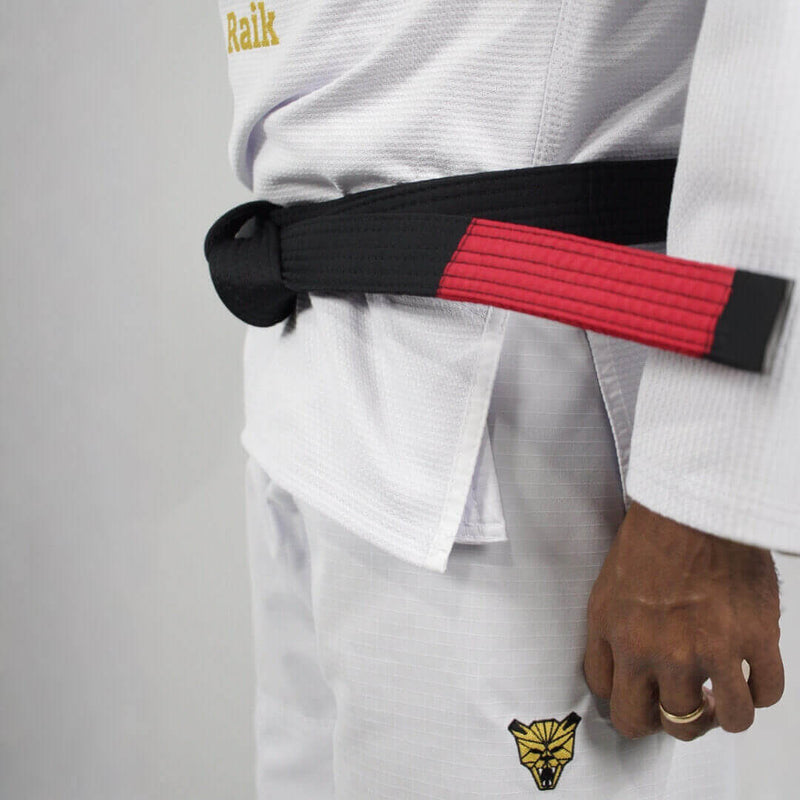 Kimono Jiu Jitsu Forgeshield Gi Branco e Dourado| Raik Fight Wear