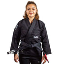 Kimono Jiu Jitsu Feminino Forgeshield Gi Preto e Cinza | Raik Fight Wear