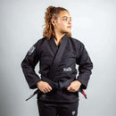 Kimono Jiu Jitsu Feminino Forgeshield Gi Preto e Cinza | Raik Fight Wear