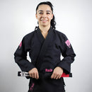 Kimono Jiu Jitsu Feminino Forgeshield Gi Preto e Rosa| Raik Fight Wear
