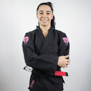 Kimono Jiu Jitsu Feminino Forgeshield Gi Preto e Rosa| Raik Fight Wear