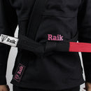 Kimono Jiu Jitsu Feminino Forgeshield Gi Preto e Rosa| Raik Fight Wear