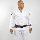 Kimono Jiu Jitsu Forgeshield Gi Branco e Dourado| Raik Fight Wear