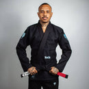Kimono Jiu Jitsu Masculino Forgeshield Gi Preto e Azul bebê | Raik Fight Wear